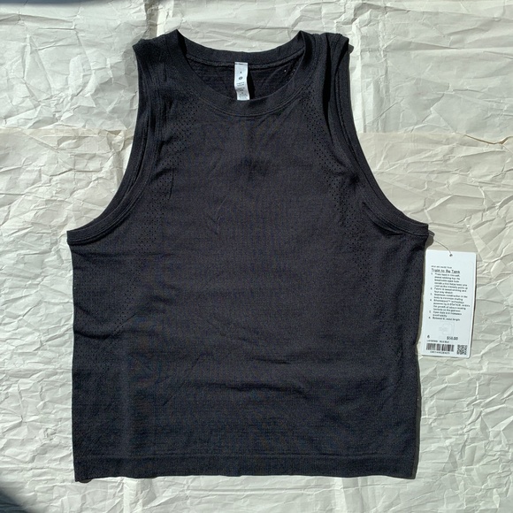 Lululemon Women's Train to Be Tank, NWT, Black, Size 6 - Picture 2 of 9